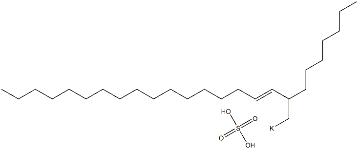 Sulfuric acid 2-heptyl-3-nonadecenyl=potassium ester salt Struktur