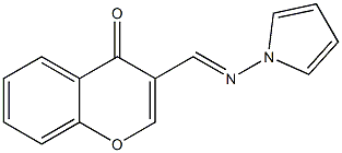 3-[Pyrrolizinomethyl]-4H-1-benzopyran-4-one Struktur