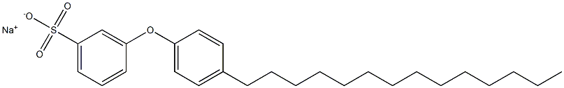 3-(4-Tetradecylphenoxy)benzenesulfonic acid sodium salt Struktur