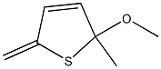 2-Methylene-5-methyl-5-methoxy-2,5-dihydrothiophene Struktur