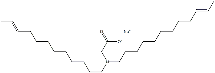 N,N-Di(10-dodecenyl)aminoacetic acid sodium salt Struktur