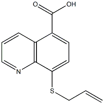 8-[(2-Propenyl)thio]quinoline-5-carboxylic acid Struktur