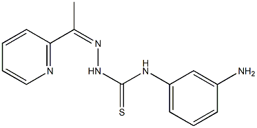 1-[1-(2-Pyridinyl)ethylidene]-4-(3-aminophenyl)thiosemicarbazide Struktur