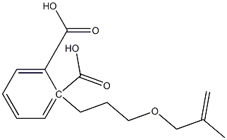 Phthalic acid hydrogen 2-[3-(2-methyl-2-propenyloxy)propyl] ester Struktur