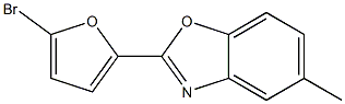 5-Methyl-2-(5-bromofuran-2-yl)benzoxazole Struktur