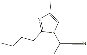 2-Butyl-1-(1-cyanoethyl)-4-methyl-1H-imidazole Struktur