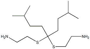 2,2'-[(2,8-Dimethylnonan-5-ylidene)bisthio]bis(ethanamine) Struktur