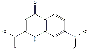 7-Nitro-1,4-dihydro-4-oxoquinoline-2-carboxylic acid Struktur