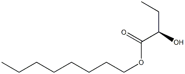 [R,(+)]-2-Hydroxybutyric acid octyl ester Struktur