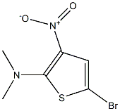 2-(Dimethylamino)-3-nitro-5-bromothiophene Struktur