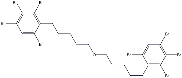 2,4,5,6-Tetrabromophenylpentyl ether Struktur