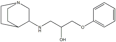 1-Phenoxy-3-(3-quinuclidinylamino)-2-propanol Struktur