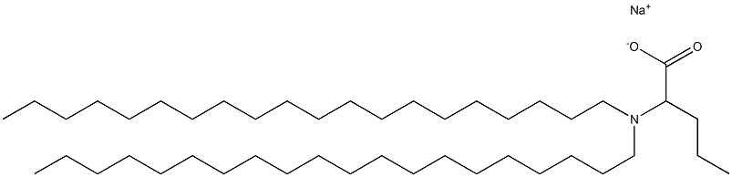 2-(Diicosylamino)valeric acid sodium salt Struktur