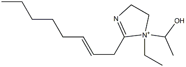 1-Ethyl-1-(1-hydroxyethyl)-2-(2-octenyl)-2-imidazoline-1-ium Struktur