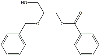 Benzoic acid (2-benzyloxy-3-hydroxypropyl) ester Struktur