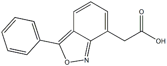 3-Phenyl-2,1-benzisoxazole-7-acetic acid Struktur