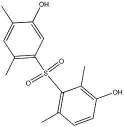 3,3'-Dihydroxy-2,4',6,6'-tetramethyl[sulfonylbisbenzene] Struktur