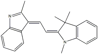 2,3-Dihydro-1,3,3-trimethyl-2-[2-(2-methyl-3H-indol-3-ylidene)ethylidene]-1H-indole Struktur