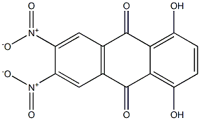 1,4-Dihydroxy-6,7-dinitroanthraquinone Struktur