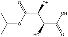 D-Tartaric acid hydrogen 1-isopropyl ester Struktur