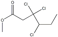 3,3,4-Trichlorocaproic acid methyl ester Struktur