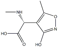 (R)-2-(Methylamino)-2-(3-hydroxy-5-methylisoxazol-4-yl)acetic acid Struktur