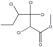 2,3,3,4-Tetrachlorohexanoic acid methyl ester Struktur