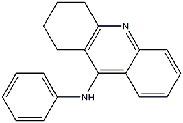 1,2,3,4-Tetrahydro-9-[(phenyl)amino]acridine Struktur