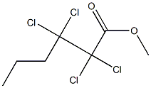 2,2,3,3-Tetrachlorocaproic acid methyl ester Struktur