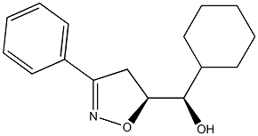 (5S)-5-[(R)-Cyclohexylhydroxymethyl]-3-phenyl-2-isoxazoline Struktur