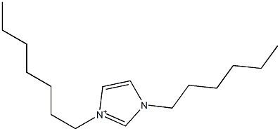 1-Hexyl-3-heptyl-1H-imidazol-3-ium Struktur