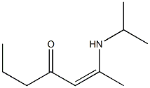 1-Propyl-3-isopropylamino-2-buten-1-one Struktur