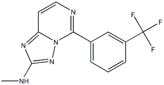 2-Methylamino-5-[3-trifluoromethylphenyl][1,2,4]triazolo[1,5-c]pyrimidine Struktur