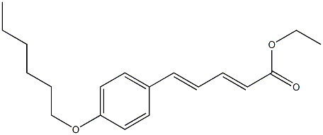 (2E,4E)-5-(p-Hexyloxyphenyl)-2,4-pentadienoic acid ethyl ester Struktur