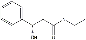 [S,(-)]-N-Ethyl-3-hydroxy-3-phenylpropionamide Struktur