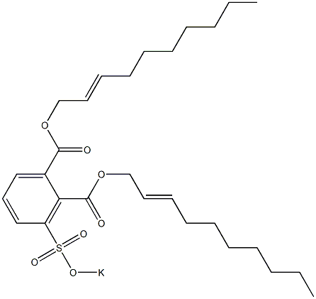 3-(Potassiosulfo)phthalic acid di(2-decenyl) ester Struktur