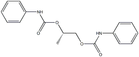 [S,(-)]-1,2-Propanediol bis(N-phenylcarbamate) Struktur