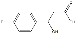 (-)-3-(p-Fluorophenyl)hydracrylic acid Struktur