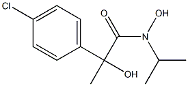 N-Isopropyl-2-hydroxy-2-methyl-2-(4-chlorophenyl)acetohydroxamic acid Struktur