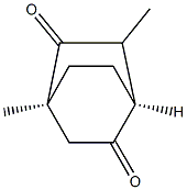 (1S,4S)-4,6-Dimethylbicyclo[2.2.2]octane-2,5-dione Struktur