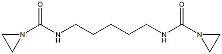 1,5-Bis(1-aziridinylcarbonylamino)pentane Struktur