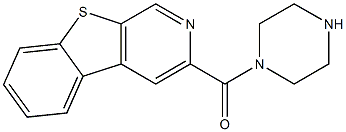 3-(1-Piperazinylcarbonyl)[1]benzothieno[2,3-c]pyridine Struktur