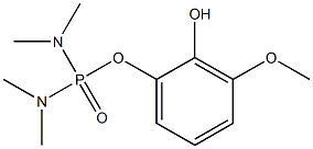 Di(dimethylamino)phosphinic acid (2-hydroxy-3-methoxyphenyl) ester Struktur