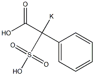 2-Potassiosulfo-2-phenylacetic acid Struktur