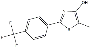 2-(4-Trifluoromethylphenyl)-5-methylthiazol-4-ol Struktur