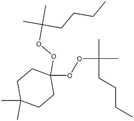 4,4-Dimethyl-1,1-bis(1,1-dimethylpentylperoxy)cyclohexane Struktur