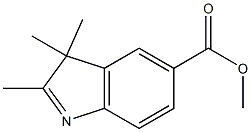 2,3,3-Trimethyl-3H-indole-5-carboxylic acid methyl ester Struktur