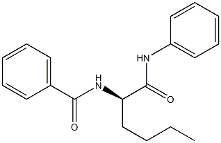 [R,(+)]-2-(Benzoylamino)-N-phenylhexanamide Struktur