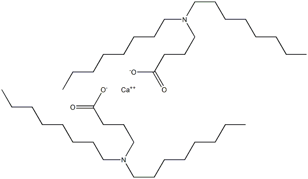 Bis[4-(dioctylamino)butyric acid]calcium salt Struktur