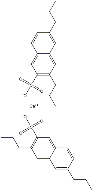 Bis(3,6-dipropyl-2-naphthalenesulfonic acid)calcium salt Struktur